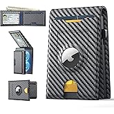 Wallet for Men, Mens Wallet AirTag with Magnetic Removable Credit Card Holder Pop Up Smart RFID Blocking Slim Leather Cash Slots ID Windows Minimalist Wallet (No Air tag Included)