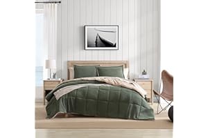 Nautica - King Comforter Set, Reversible Bedding with Matching Shams, Microsuede with Sherpa Reverse, Oek-Tex Certified (Beckett Green)