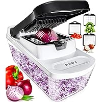 Vegetable Chopper Dicer Onion Chopper - Food Chopper Vegetable Cutter Veggie Chopper Onion Cutter Vegetable Dicer Salad…
