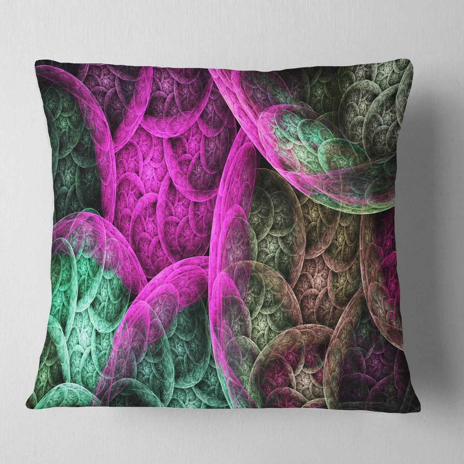Amazon Com Designart Cu16352 26 26 Pink Green Dramatic Clouds