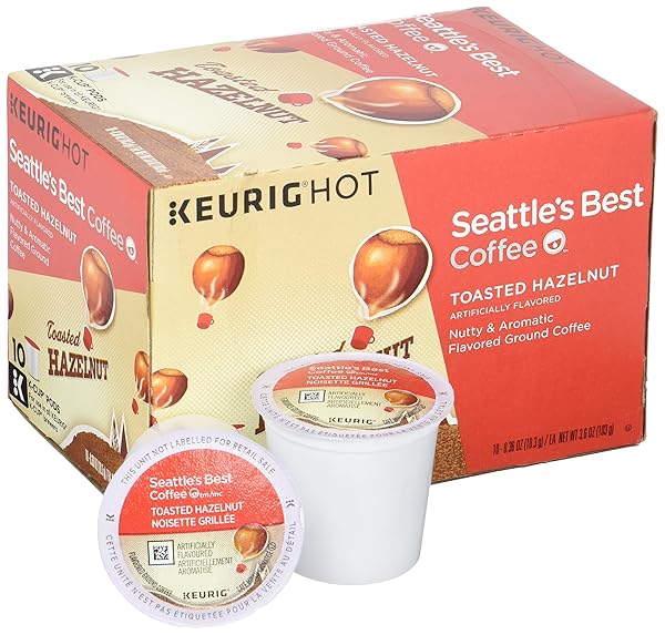 STARBUCKS SEATTLE’S BEST COFFEE TOASTED HAZELNUT K-CUP FOR KEURIG BREWERS, 10 CT