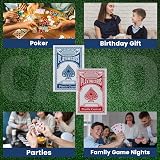 1ABOVE Twin Pack Playing Cards Red Blue Plastic Coated Durable view 4