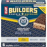 CLIF BUILDERS Protein Bars, Chocolate Chip Cookie Dough Flavour, 20 g of Protein, Prepared in Canada, Gluten Free, No Artific