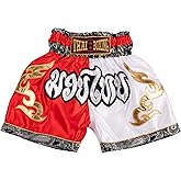 MUAY NATION Muay Thai Shorts for Kids (2 Years - 12 Years) Girls Boys Boxing Trunks for Kickboxing MMA