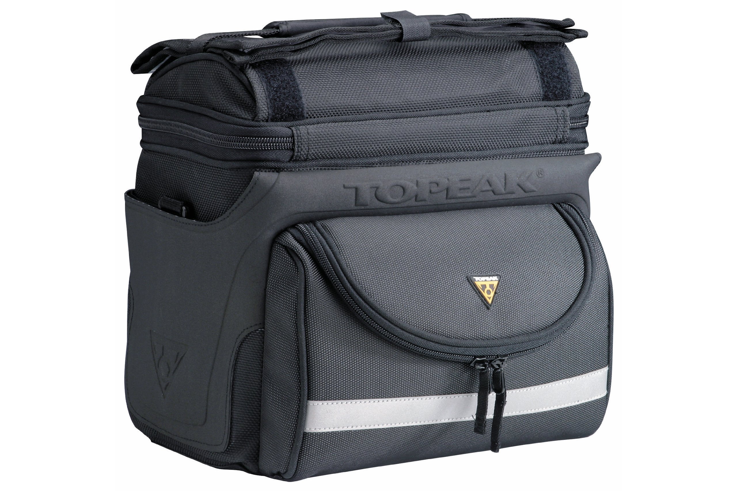 Topeak Tour Guide DX with Fixer 8 Quickclick Handlebar Bag Black, 27 x 21.5 x 26.6 cm, 7.70 Liter, TT3022B
