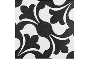 SOMERTILE Merola Tile Emotion Nero 7-3/4" x 7-3/4" Ceramic Floor and Wall Tile