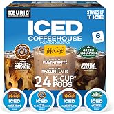 The Original Donut Shop&reg; K-Cup Iced Duos Cookies and Caramel Coffee - Compatible with Keurig Brewer - Medium - 24 / Box