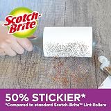 Scotch-Brite Pet Extra Sticky Lint Roller Refill 48 Sheets Black White view 3