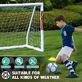 Northern Stone Ultimate All Weather uPVC Football Goal 6ft x 4ft 70mm Posts view 7