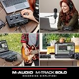 M-Audio M-Track Solo USB Audio Interface with XLR/Line IN and Software Suite view 7