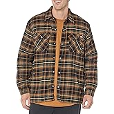 Dickies Mens High Pile Fleece Lined Flannel Shirt Jacket