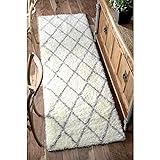 nuLOOM Machine Made Diamond Shag Runner