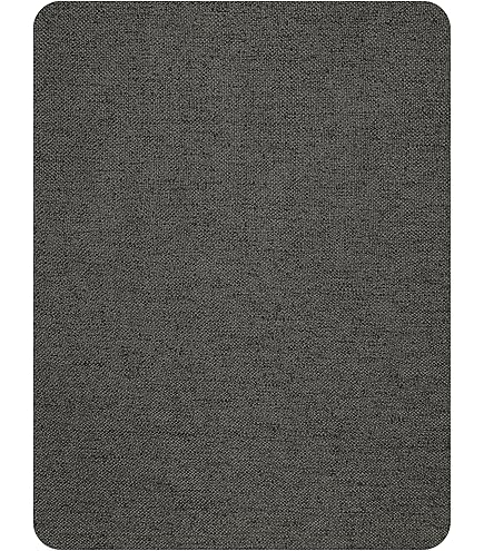 Dimecrafts Iron-On Repair Patches 5x5 Inches - Poly-Cotton Mend Fabric For Jeans & Clothing (Grey, 2-Pack)