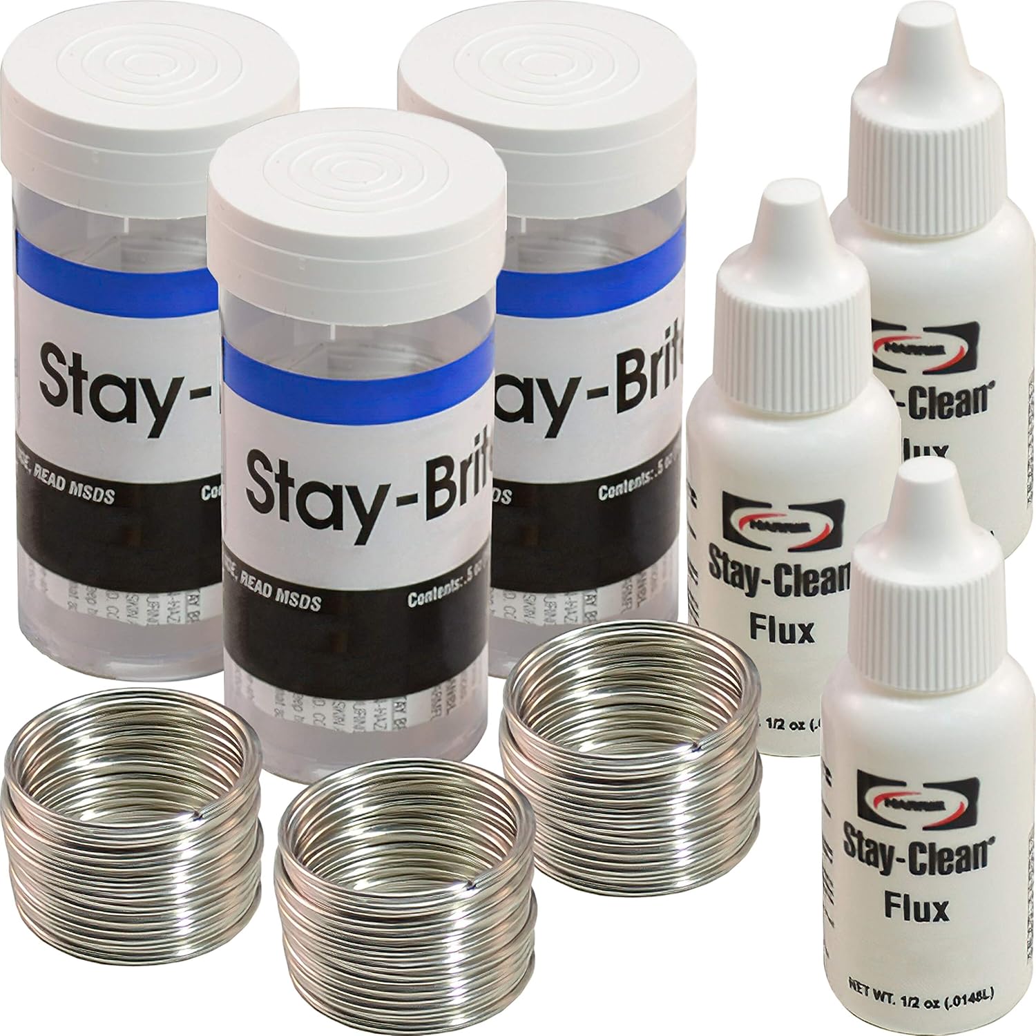 3 Rolls Stay Brite Silver Solder Lead Free Kit & Flux Amazon.ca Home