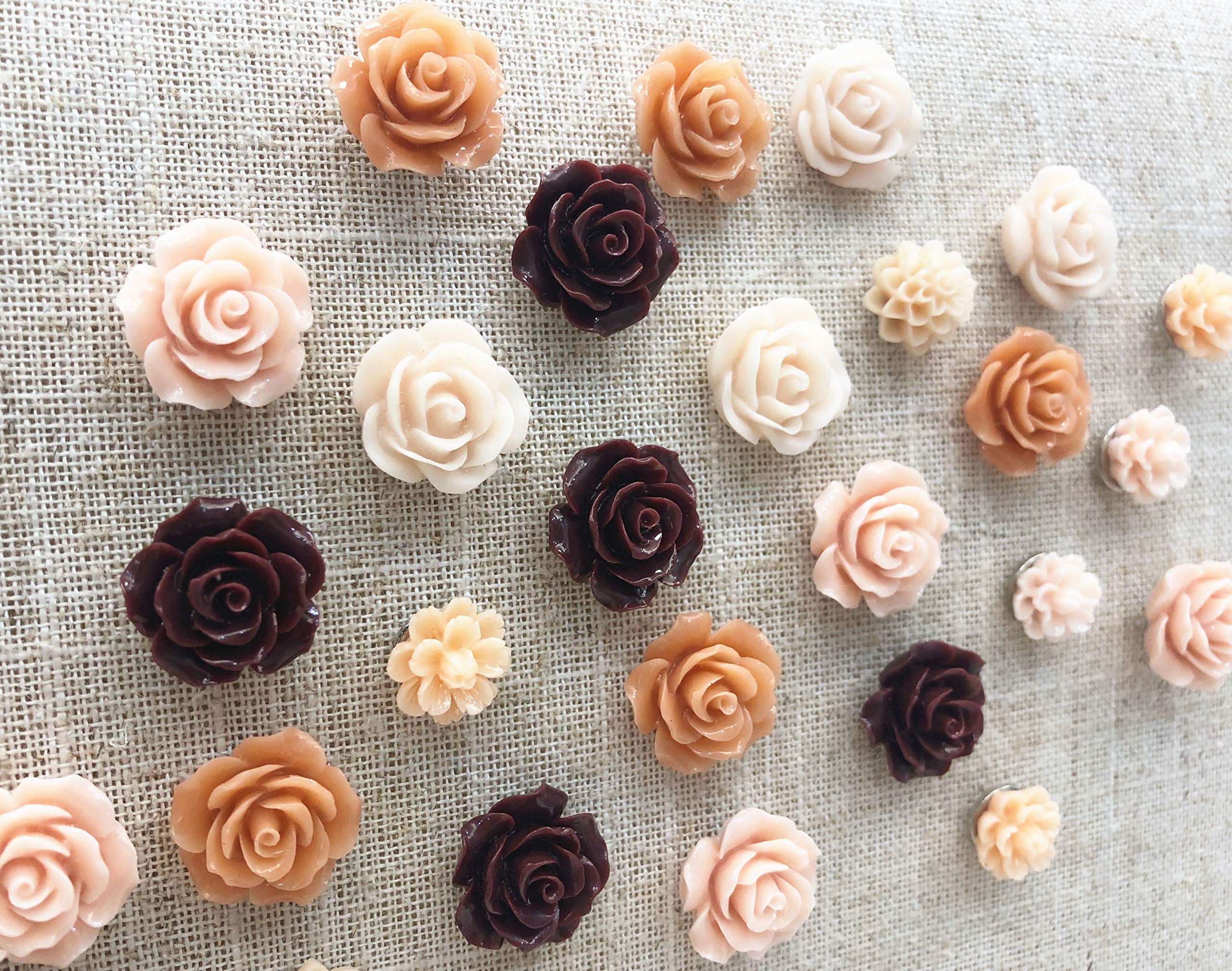 Seven YJ.Push Pins 24 Pcs,Decorative ThumbTacks for CorkBoard,Feature Wall, Office Organization or Home