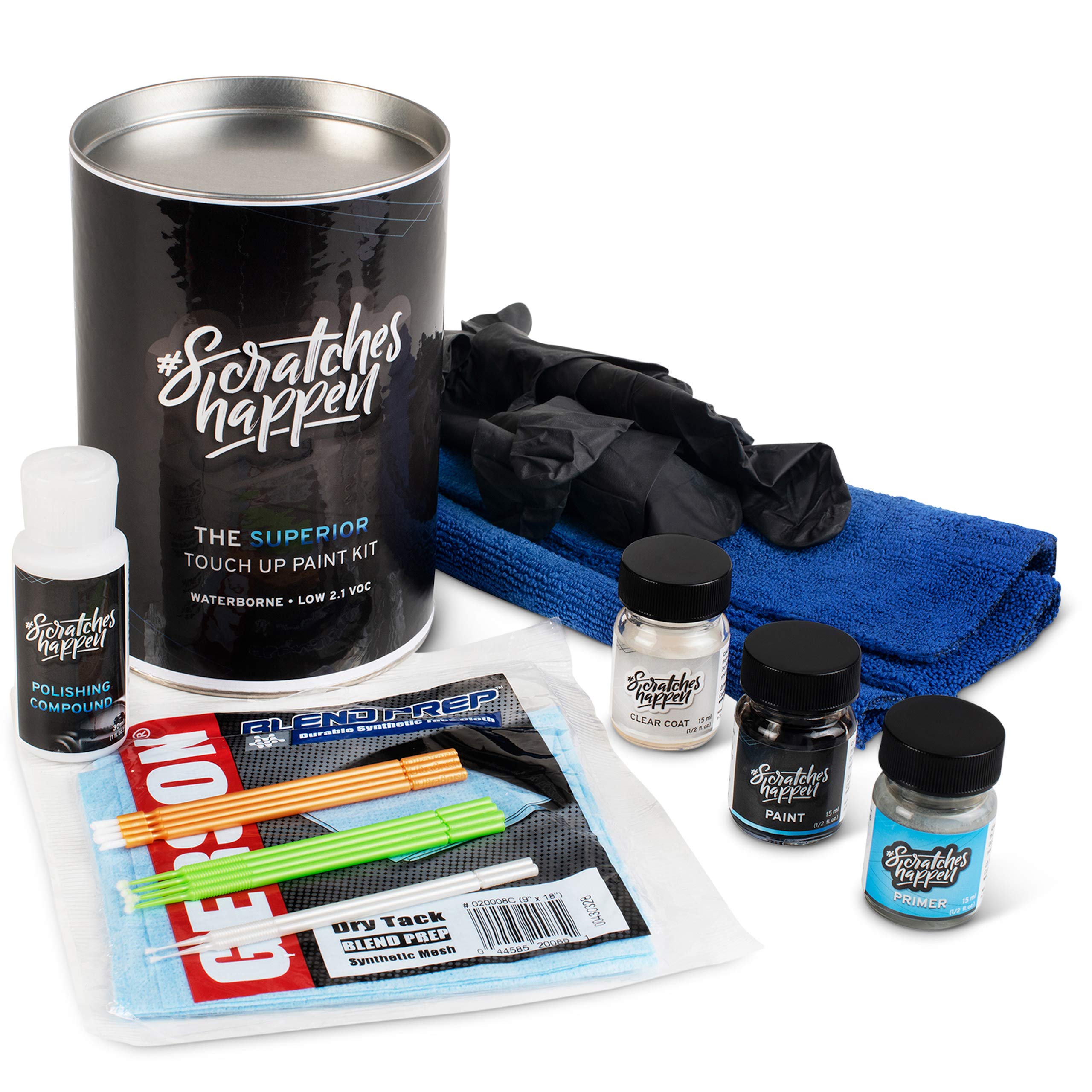 ScratchesHappen Exact-Match Touch Up Paint Kit Compatible with Mazda Soul Red Crystal (46V) Tricoat 