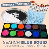 Blue Squid PRO Face Paint Black & White 30g Professional Water Based view 7