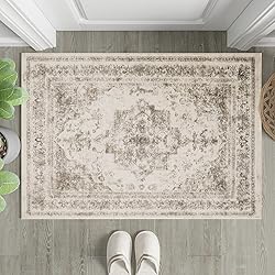 PureCozy Vintage Area Rug 2x3 Indoor Entryway Rug