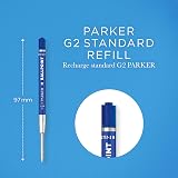 Parker Ballpoint Pen Refills Medium Blue QUINKflow Ink 20 Count view 3