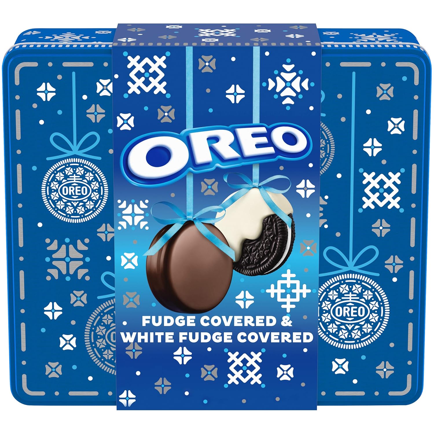 OREO Fudge & White Fudge Covered Chocolate Sandwich Cookies, Original