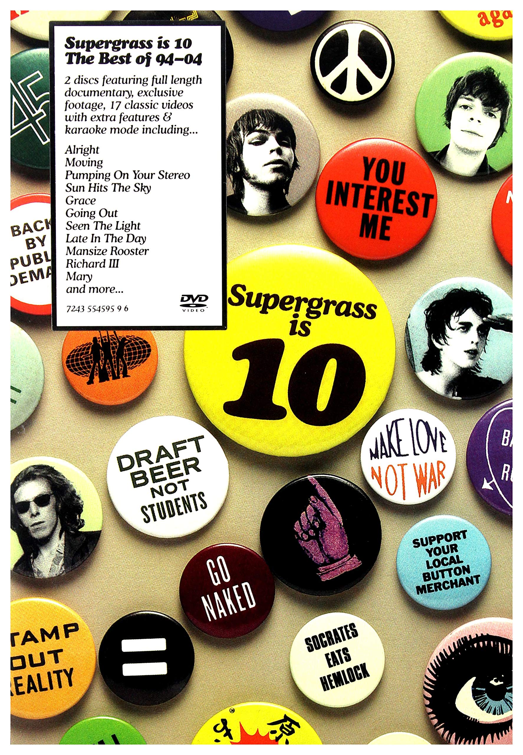 Supergrass: Supergrass Is 10 - The Best Of Supergrass 1994-2004 [DVD]