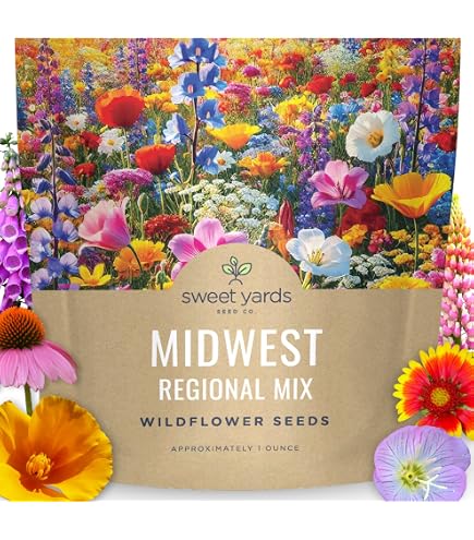 Amazon.com : Created By Nature Michigan Wildflower Seed Mix, 16 Flower  Varieties, 40,000 Seeds : Patio, Lawn & Garden