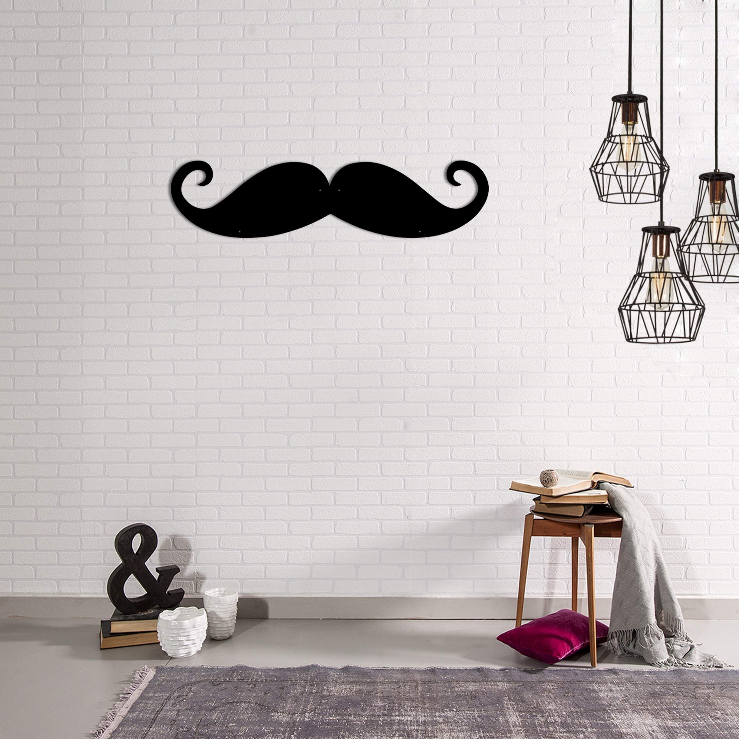 Homemania Wall Decoration 59 x 0.15 x 14 cm Black