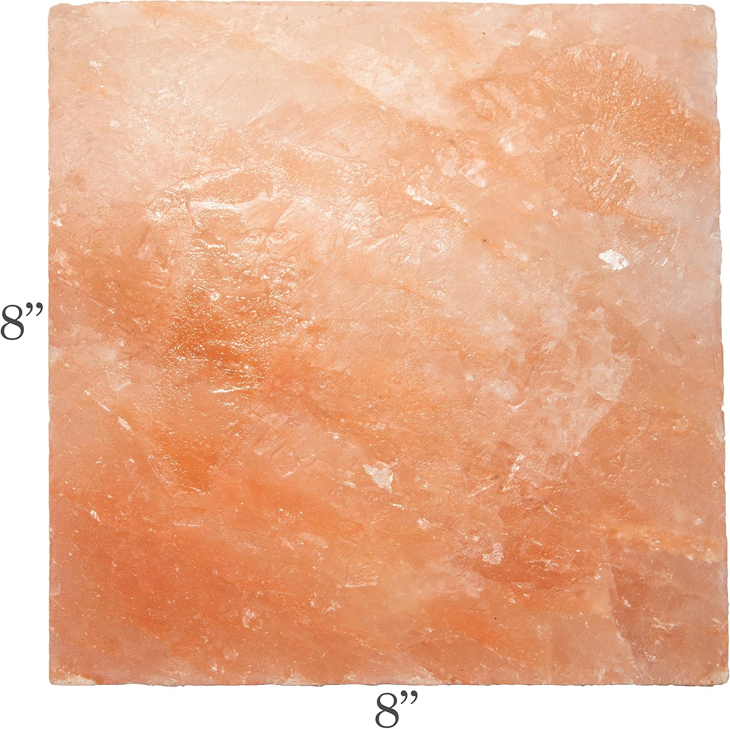 Himalayan Pink Salt Slab Block for BBQ Grilling (Large 8" x 8")- FDA Approved Barbecue Cooking Grilling Stone Plate- Pure, All Natural (Packaging May Vary) : Garden & Outdoor