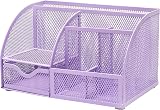 EXERZ Desk Organiser 7-Compartment Mesh Tidy Caddy Pencil Holder view 8