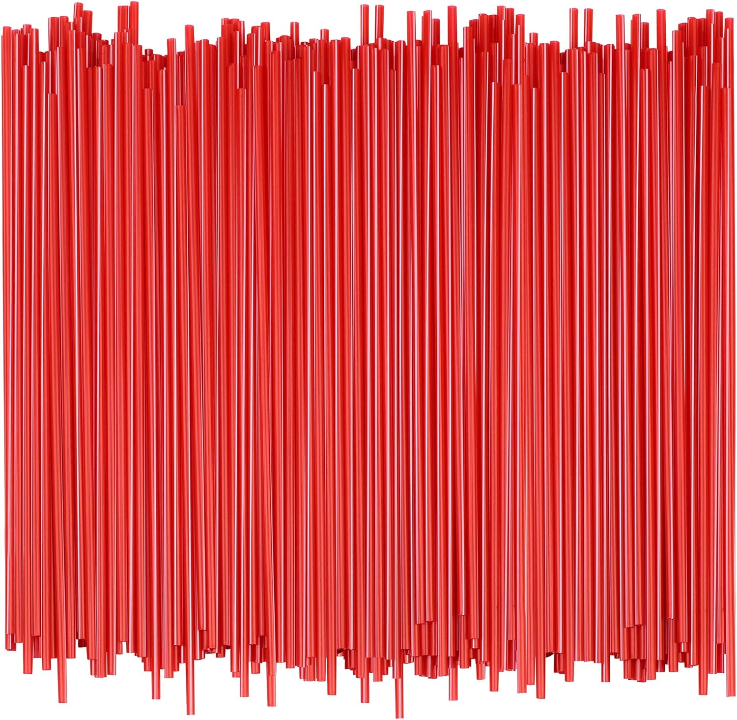 Tall Plastic Coffee Stir Sticks - 7 Inch Coffee Stirrer Sip Straws (Red with White Stripes, 1000)