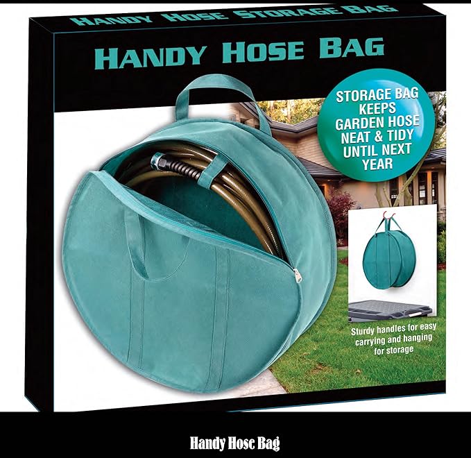 HANDY GARDEN HOSE STORAGE BAG HOLDS UP TO 75FT. HOSE Amazon.co.uk