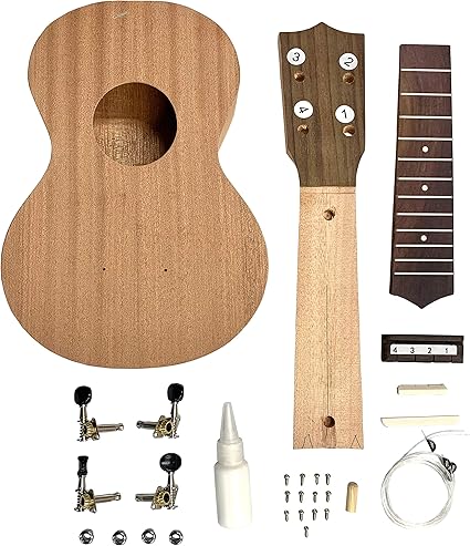 Amazon Kiwaya U Kit ソプラノサイズ ウクレレキット 製作動画あり Diy 国内検品 本格音色が楽しめる 説明書付 カンタン組立 大人も子どもも楽しめる おうち時間に 手作りウクレレ ウクレレ 楽器 音響機器