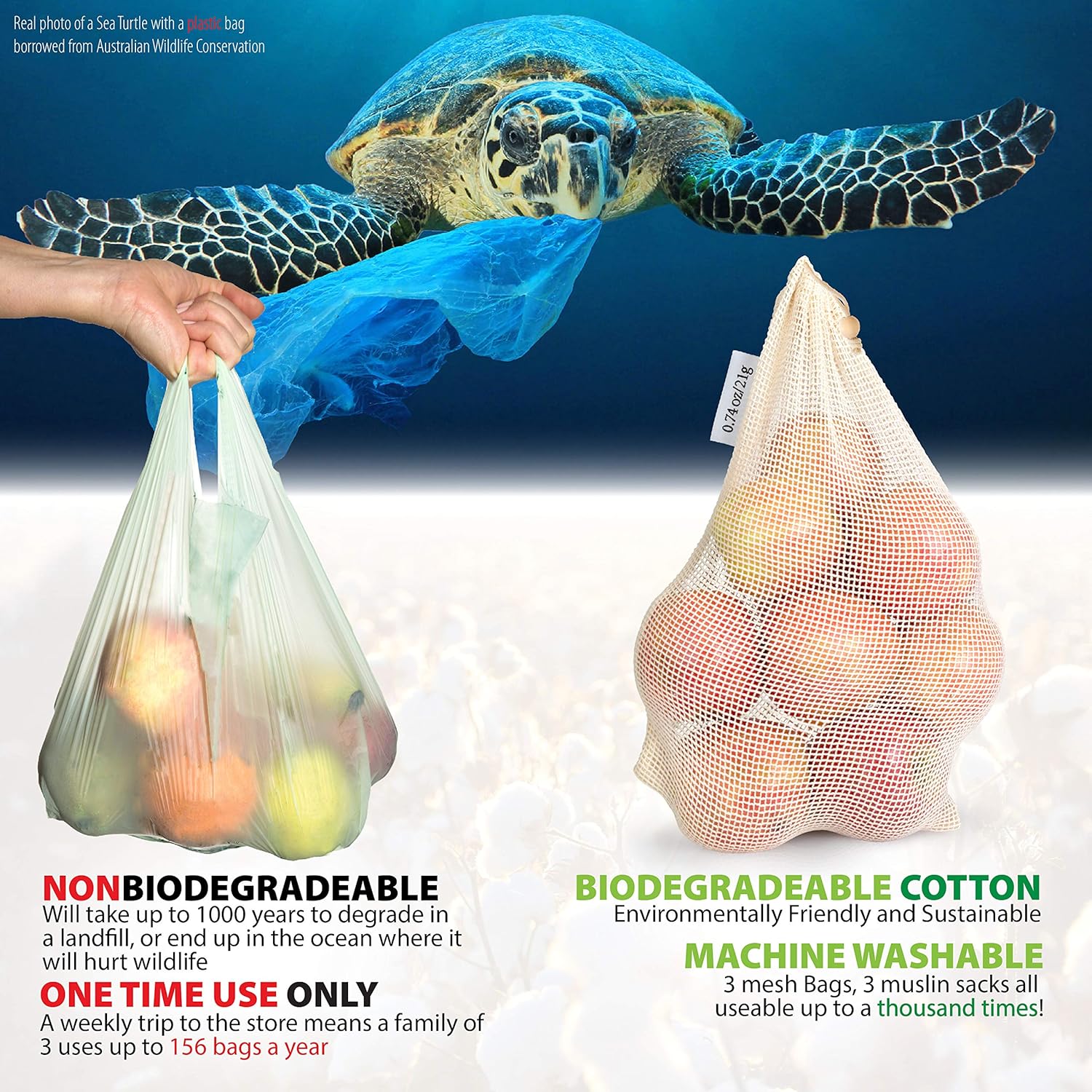 plastic free produce bags