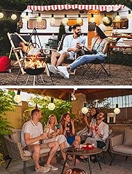 30FT LED Outdoor String Lights, G40 Globe Patio
