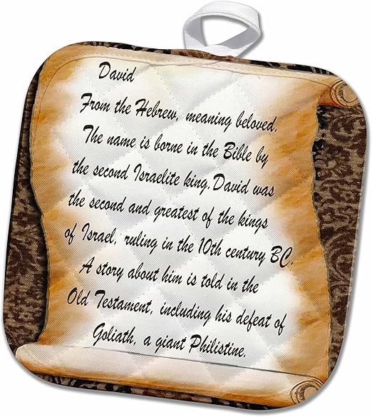 Amazon 3dローズbeverly Turner名前デザイン David意味を 鍋つかみ 8x8 Potholder Phl 1 鍋つかみ ミトン オンライン通販