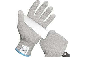 Schwer SlicePro ANSI A9 Cut Resistant Gloves, Food Grade Reliable Cutting Gloves, Mandoline Gloves for Kitchen Meat Cutting, 