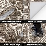 SHACOS Runner Rug Non Slip 50x150 cm Hallway Narrow Kitchen Rug Brown view 2