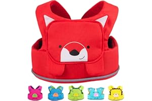 Trunki Toddler Leash - Fuss Free Toddler Walking Reins & Kids Safety Harness | Baby Leash for Kids – Felix Fox (Red)