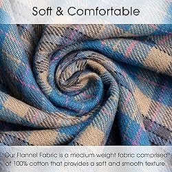 Pico Textiles 2 Yards Bolt Blue and Tan Tartan