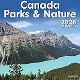 Canadian 12-Month Wall Calendar - 100% Biodegradable 11x17 Inch Open - Canadian Holidays in English & French - 2026 Monthly C