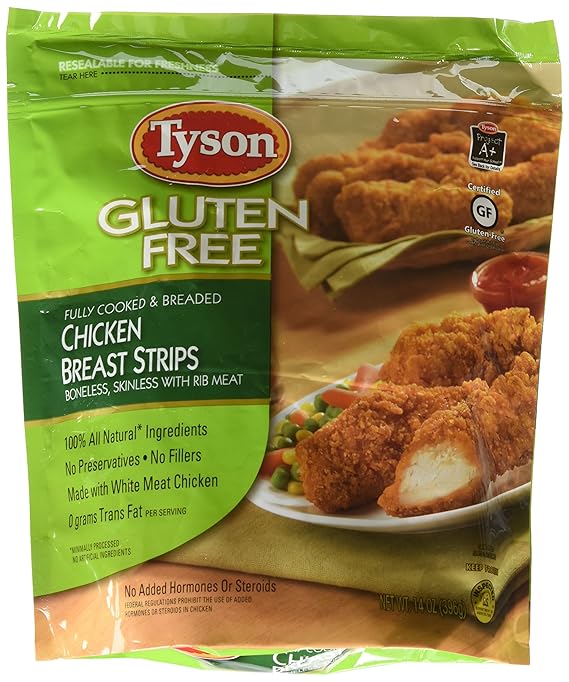 Tyson Gluten Free Chicken Strips, 14 Ounce (Frozen)