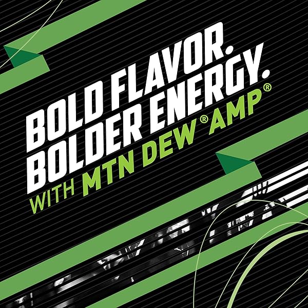 MTN DEW AMP ENERGY, ORIGINAL, ENERGY DRINK WITH CAFFEINE, B VITAMINS, 16 FL OZ CANS (12 PACK)