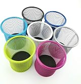 D.RECT Metal Pen Holder Round Wire Mesh Black 85 mm Office Organizer view 6