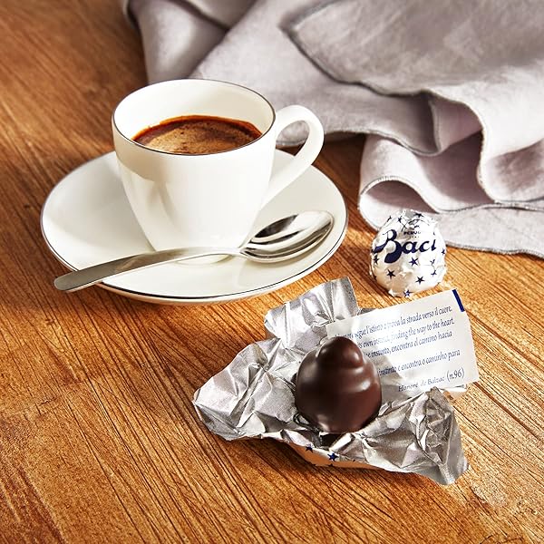 BACI ORIGINAL DARK | FINE DARK CHOCOLATE TRUFFLE WITH HAZELNUTS | 4.4OZ EACH BAG – PACK OF 4