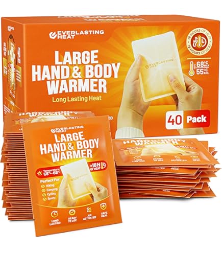 Only Hot 624329 10-Uur Zelfverwarmende Handwarmers voor Unisex Adult 40 Paar Display Box, Een Maat, Rood