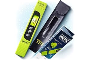 TDS Meter Digital Water Tester - ppm Meter, EC & Temperature Test Pen 3-in-1 | Easy to Use Water Quality Tester | Ideal for T