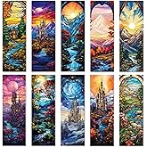 Celavoy Fantasy Acotar Bookmark Gifts - 10 Pcs Personalized Stained Glass Bookmarks for Women Book Lovers Dark Romance Vintage Page Marks Reading Accessories Bookish Gift for Birthday Back to School