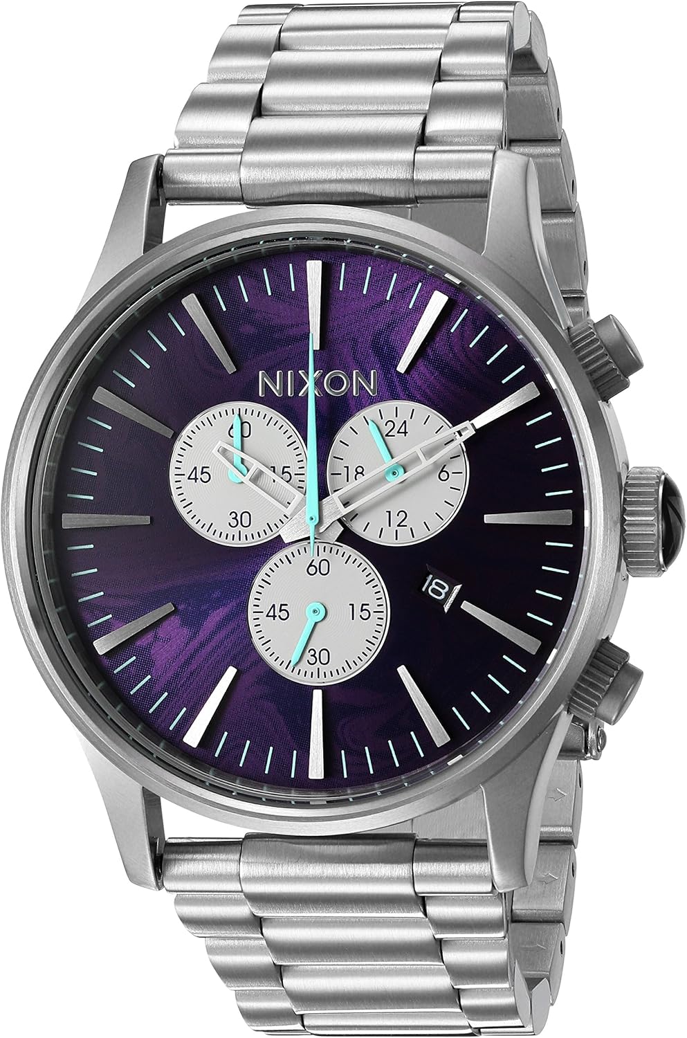 nixon sentry chrono silver
