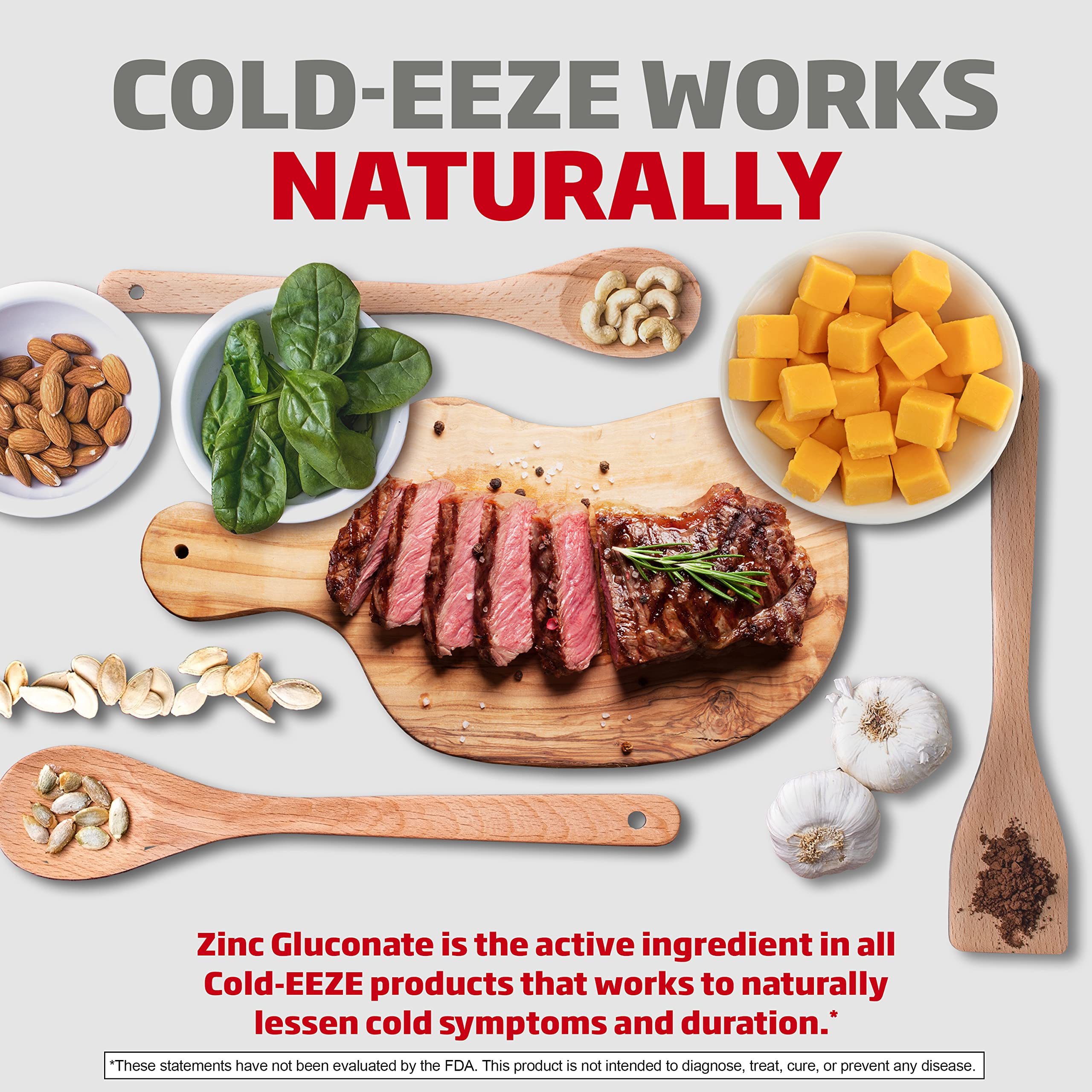 Cold-EEZE Plus Defense Natural Citrus & Elderberry Zinc Chewable Gels, Homeopathic Cold Remedy, Shortens Common Cold Symptoms, Promotes Immune Health with Sambucus Nigra, Echinacea & Rose Hips, 25 Ct