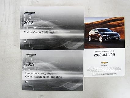 Amazon.com: 2018 Chevy Chevrolet Malibu Owners Manual book: Automotive